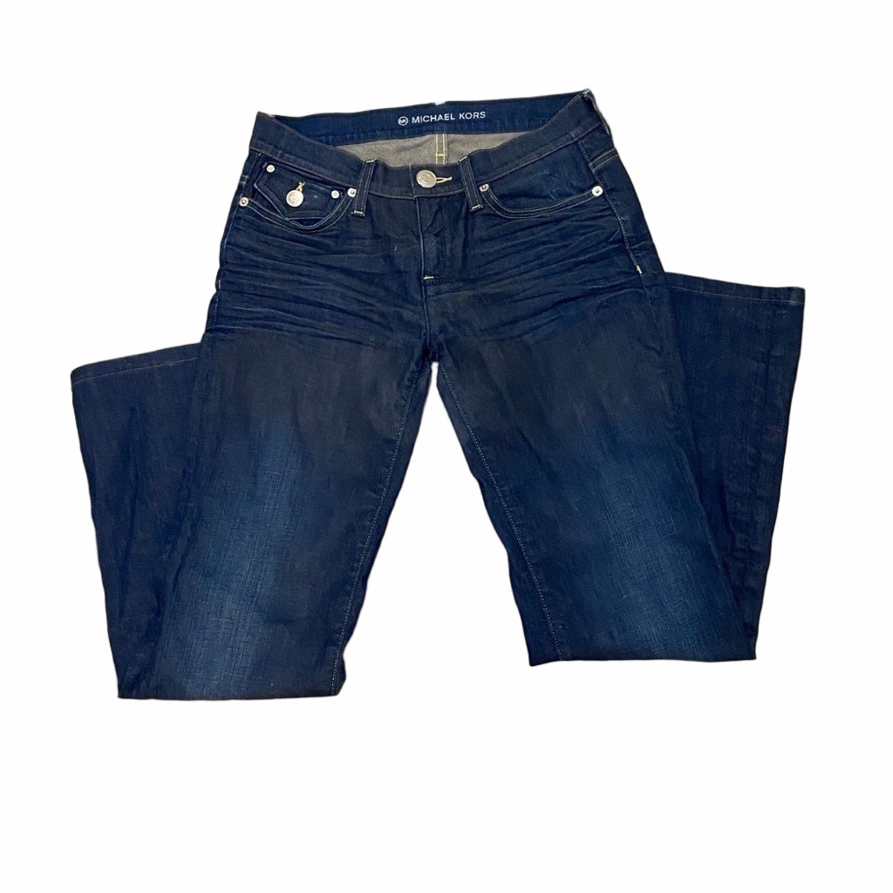 Michael Kors Wide Leg Dark Wash Jeans Size 26